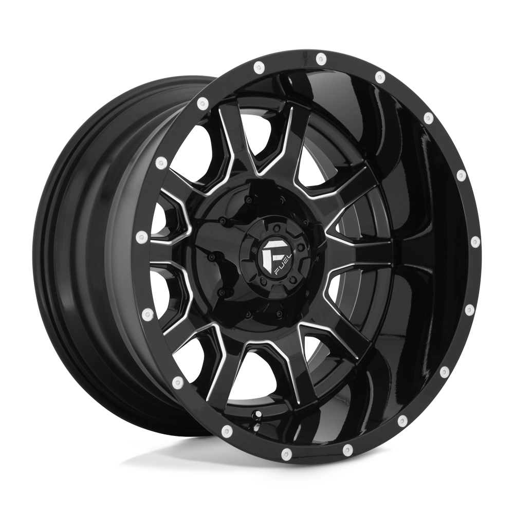 Fuel Offroad D627 VANDAL Gloss Black Milled 20x12 -43 8x180mm 124.2mm - WheelWiz