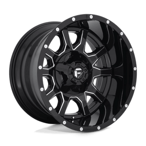 Fuel Offroad D627 VANDAL Gloss Black Milled 20x12 -43 8x180mm 124.2mm - WheelWiz