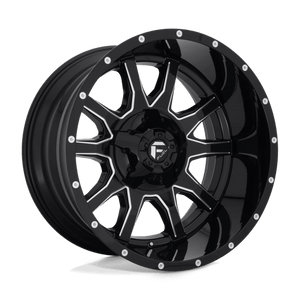 Fuel Offroad D627 VANDAL Gloss Black Milled 22x12 -43 8x180mm 124.2mm - WheelWiz