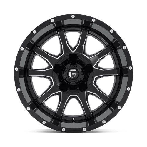 Fuel Offroad D627 VANDAL Gloss Black Milled 22x12 -43 8x165.1mm 125.1mm - WheelWiz