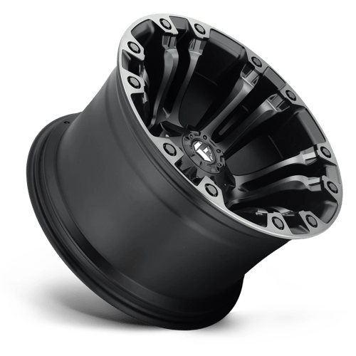 Fuel Offroad D851 VAPOR Matte Black Gray Tint 17x9 +1 6x135|6x139.7mm 106.1mm - Wheelwiz