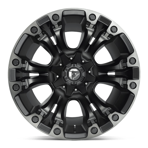 Fuel Offroad D851 VAPOR Matte Black Gray Tint 17x9 -12 5x114.3|5x127mm 78.1mm
