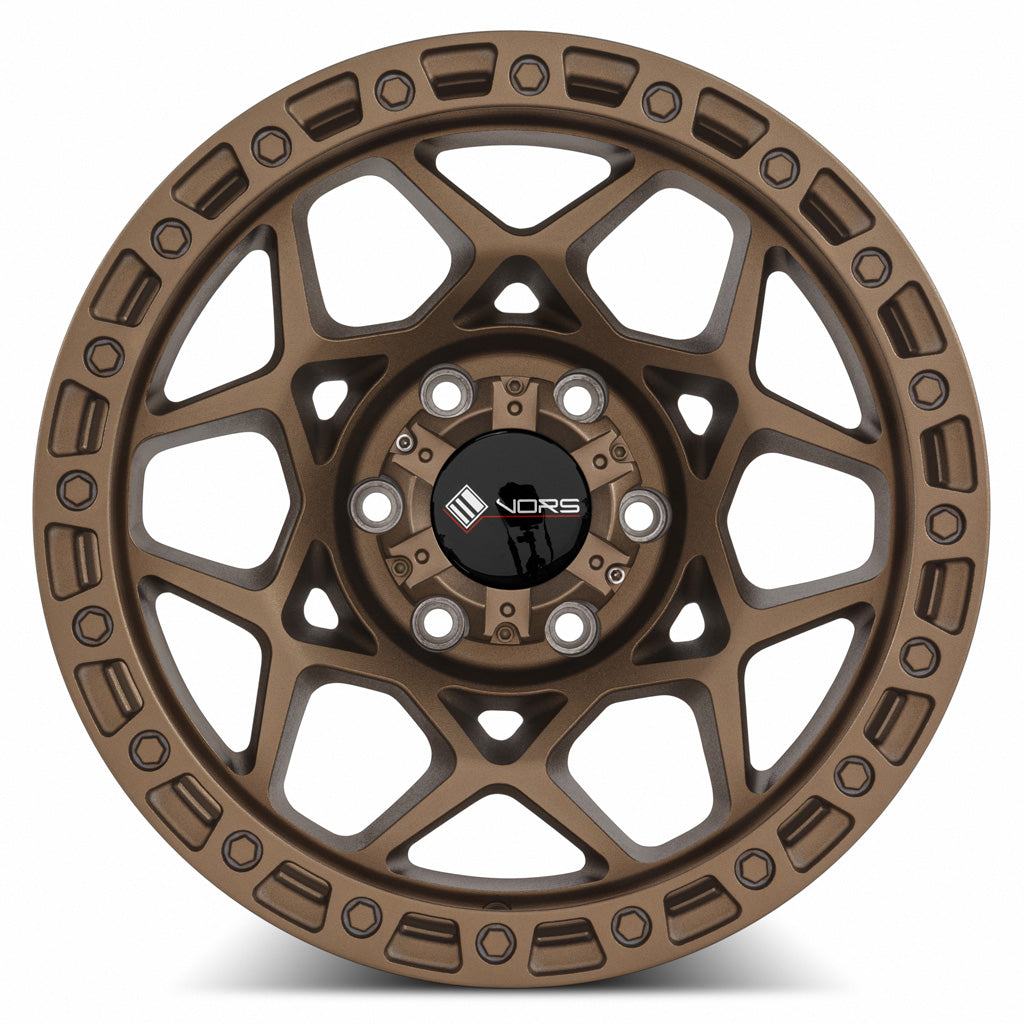 Vors VE6 Bronze fit Tacoma 4Runner FJ Cruiser 17x8.5 -12 6x139.7mm 106.1mm - WheelWiz