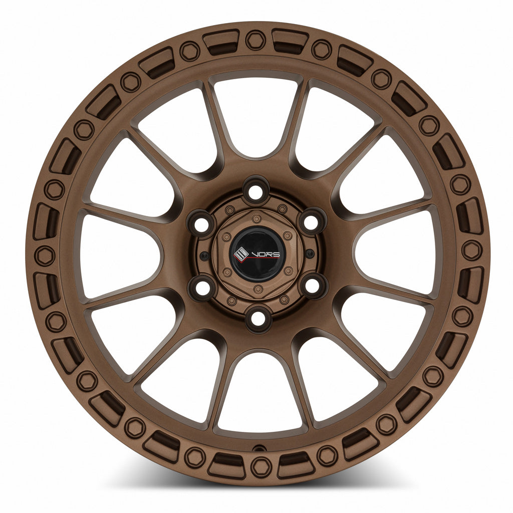 Vors VE12 Bronze fit Tacoma 4Runner FJ Cruiser 17x8.5 -12 6x139.7mm 106.1mm - WheelWiz