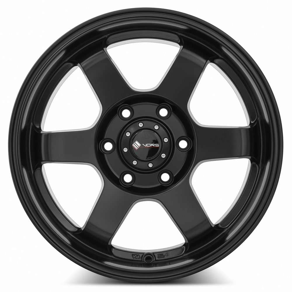 Vors VE37 Matte Black fit Tacoma 4Runner FJ Cruiser 17x8.5 0 6x139.7mm 106.1mm - WheelWiz