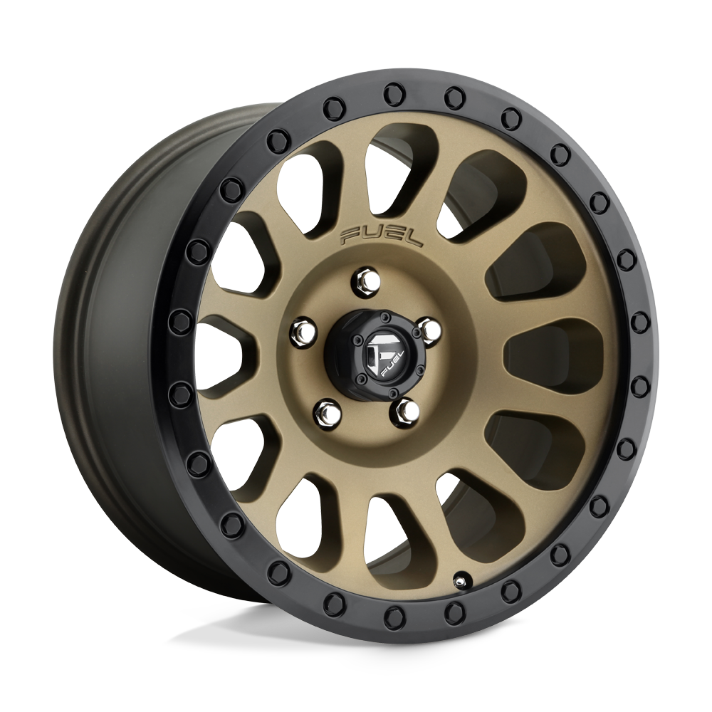 Fuel Offroad D600 VECTOR Matte Bronze Black Bead Ring 18x9 +01 6x135mm 87.1mm - WheelWiz