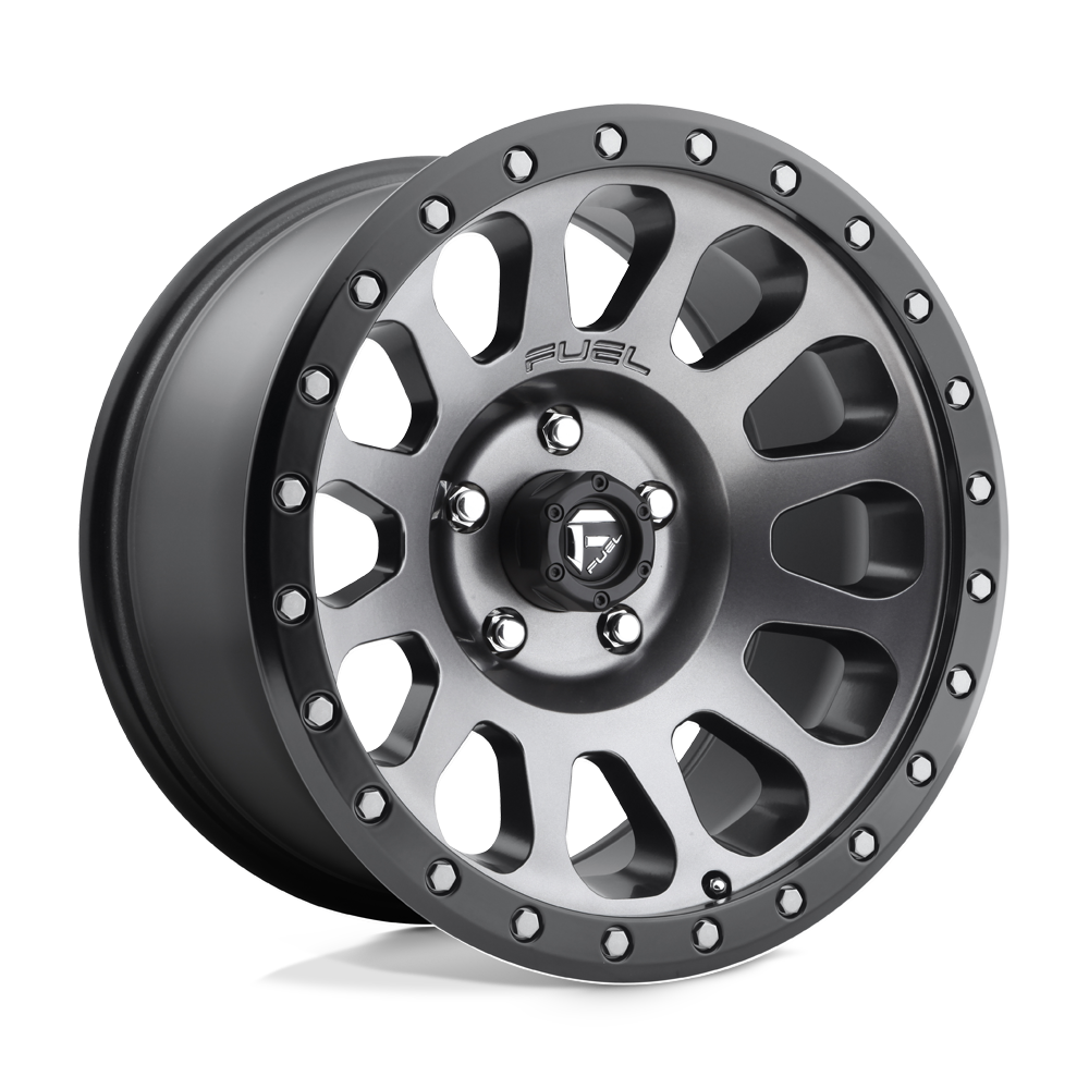 Fuel Offroad D601 VECTOR Matte Gun Metal Black Bead Ring 20x9 +01 6x139.7mm 108mm - WheelWiz