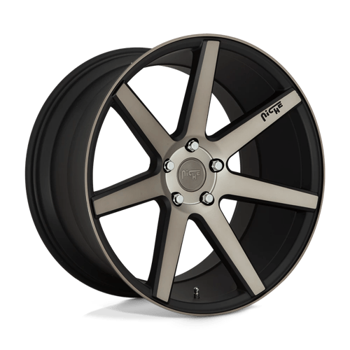 Niche M150 VERONA Matte Black Machined 18x8 +42 5x112mm 66.6mm - WheelWiz