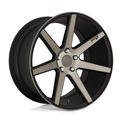 Niche M150 VERONA Matte Black Machined 20x10 +40 5x112mm 66.6mm - WheelWiz