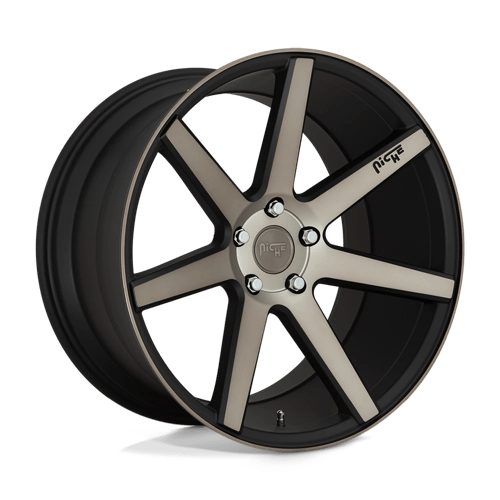 Niche M150 VERONA Matte Black Machined 20x10.5 +27 5x112mm 66.6mm - Wheelwiz