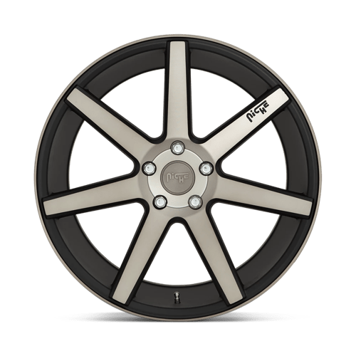 Niche M150 VERONA Matte Black Machined 20x10.5 +27 5x112mm 66.6mm - Wheelwiz
