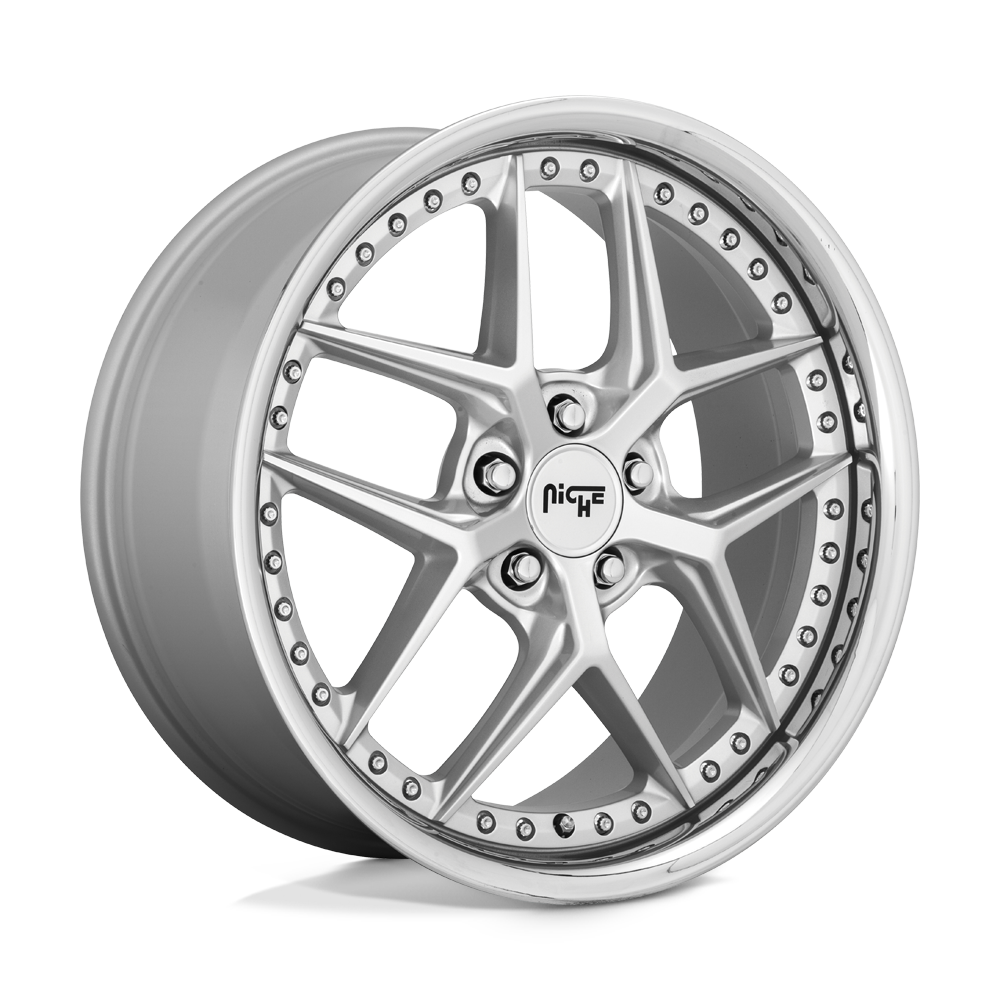 Niche M225 VICE Matte Silver 20x9 +38 5x112mm 66.6mm - WheelWiz