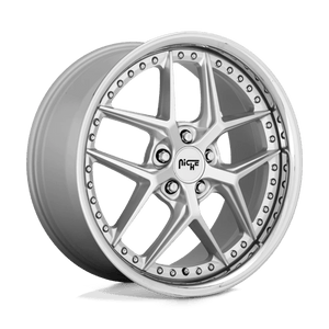 Niche M225 VICE Matte Silver 20x9 +38 5x112mm 66.6mm - WheelWiz