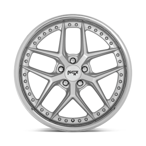 Niche M225 VICE Matte Silver 20x10.5 +40 5x112mm 66.6mm - Wheelwiz