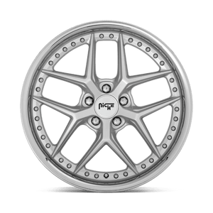 Niche M225 VICE Matte Silver 20x10.5 +40 5x112mm 66.6mm - Wheelwiz