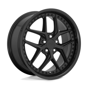 Niche M226 VICE Gloss Black Matte Black 20x9 +38 5x112mm 66.6mm - WheelWiz