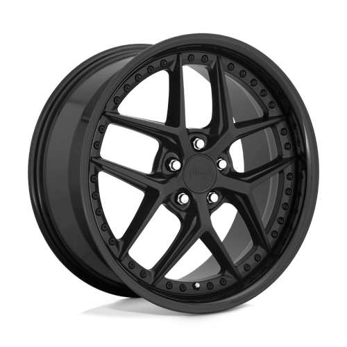 Niche M226 VICE Gloss Black Matte Black 19x8.5 +42 5x112mm 66.6mm - WheelWiz