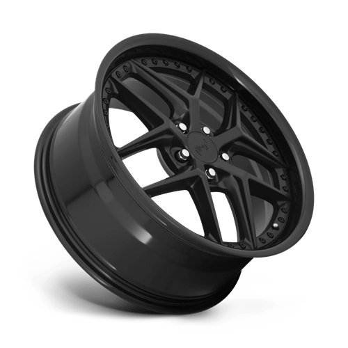 Niche M226 VICE Gloss Black Matte Black 20x9 +38 5x112mm 66.6mm - WheelWiz