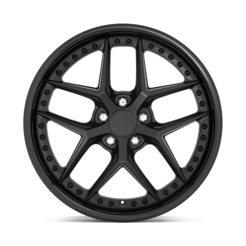 Niche M226 VICE Gloss Black Matte Black 20x9 +38 5x112mm 66.6mm - WheelWiz