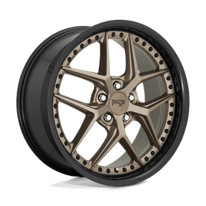Niche M227 VICE Matte Bronze Black Bead Ring 20x10.5 +40 5x114.3mm 72.6mm - Wheelwiz