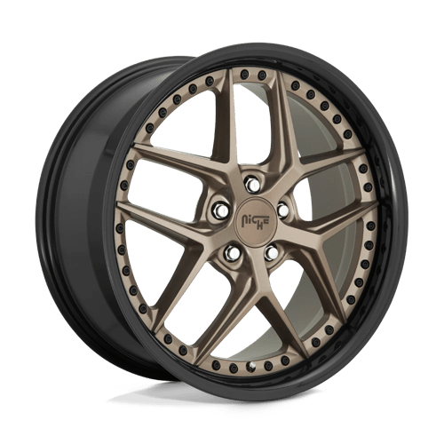 Niche M227 VICE Matte Bronze Black Bead Ring 20x9 +35 5x114.3mm 72.6mm - Wheelwiz