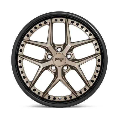 Niche M227 VICE Matte Bronze Black Bead Ring 20x9 +38 5x112mm 66.6mm - Wheelwiz
