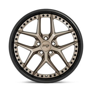Niche M227 VICE Matte Bronze Black Bead Ring 19x8.5 +35 5x114.3mm 72.6mm - Wheelwiz