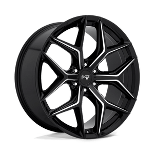 Niche M232 VICE SUV Gloss Black Milled 24x10 +30 6x139.7mm 106.1mm - Wheelwiz