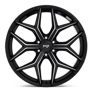 Niche M232 VICE SUV Gloss Black Milled 24x10 +30 6x135mm 87.1mm - Wheelwiz