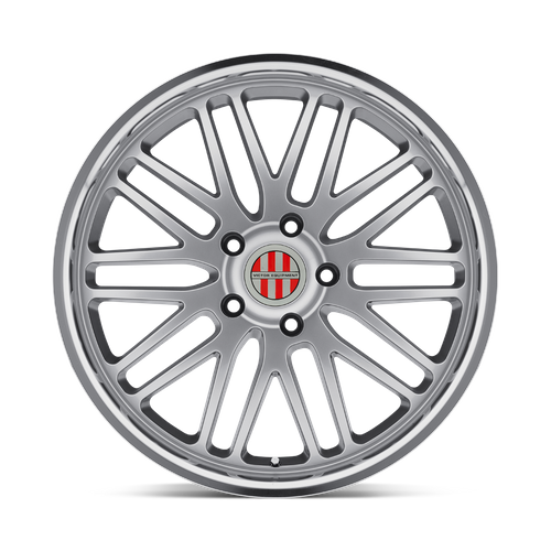 Victor Equipment LEMANS Hyper Silver W/ Mirror Cut Lip 18x11 +52 5x130mm 71.5mm