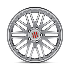 Victor Equipment LEMANS Hyper Silver W/ Mirror Cut Lip 18x11 +52 5x130mm 71.5mm