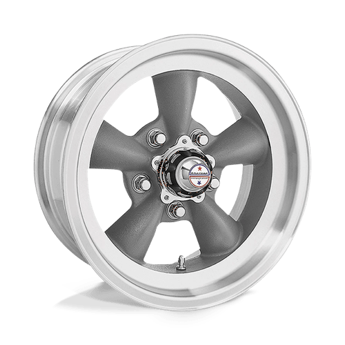 American Racing VN105 TORQ THRUST D Torq Thrust Gray W/ Mach Lip 15x8.5 -25 5x127mm 83.1mm - Wheelwiz