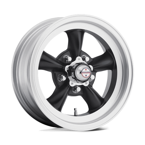 American Racing VN105 TORQ THRUST D Satin Black Machined Lip 15x7 -6 5x127mm 83.1mm - WheelWiz