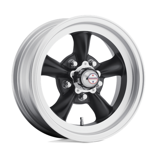 American Racing VN105 TORQ THRUST D Satin  Black W/ Machined Lip 15x7 -6 5x127mm 83.1mm