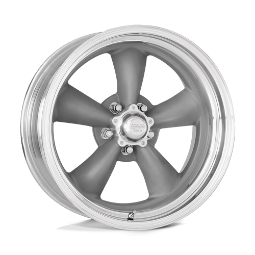 American Racing VN205 CLASSIC TORQ THRUST II Torq Thrust Gray W/ Polish Lip 17x9.5 +33 5x114.3mm 83.1mm