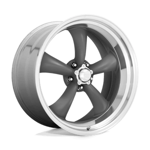 American Racing VN215 CLASSIC TORQ THRUST II Mag Gray Machined Lip 15x10 -44 5x120.65mm 83.1mm - WheelWiz