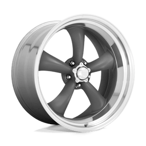 American Racing VN215 CLASSIC TORQ THRUST II Mag Gray W/ Machined Lip 16x7 0 5x120.65mm 83.1mm - Wheelwiz