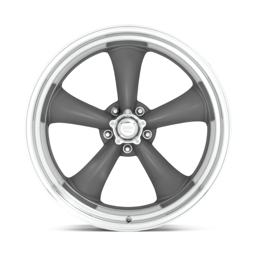 American Racing VN215 CLASSIC TORQ THRUST II Mag Gray W/ Machined Lip 15x7 -6 5x114.3mm 83.1mm - Wheelwiz