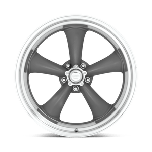 American Racing VN215 CLASSIC TORQ THRUST II Mag Gray W/ Machined Lip 15x8 -18 5x120.65mm 83.1mm