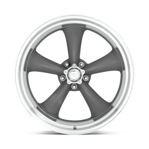 American Racing VN215 CLASSIC TORQ THRUST II Mag Gray W/ Machined Lip 16x7 0 5x120.65mm 83.1mm - Wheelwiz