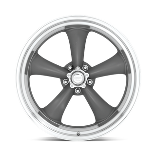 American Racing VN215 CLASSIC TORQ THRUST II Mag Gray W/ Machined Lip 14x6 -2 5x120.65mm 83.1mm
