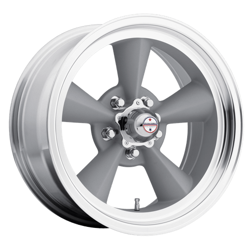 American Racing VN309 TT O Vintage Silver W/ Machined Lip 17x7 0 5x139.7mm 83.1mm - Wheelwiz