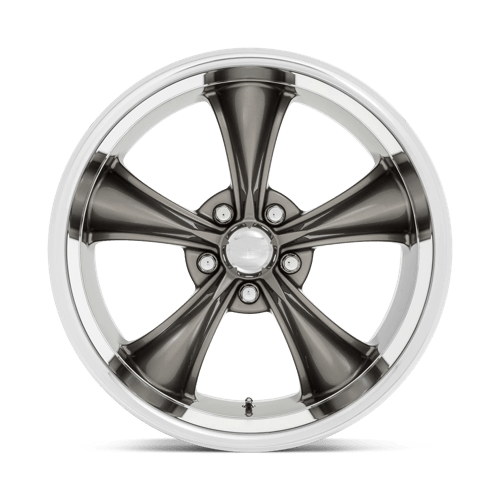 American Racing VN338 BOSS TT Graphite W/ Diamond Cut Lip 20x8.5 +2 5x120.65mm 72.6mm - Wheelwiz