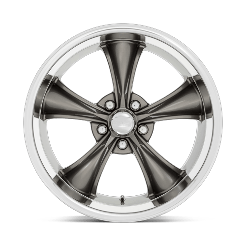 American Racing VN338 BOSS TT Graphite W/ Diamond Cut Lip 18x8 +2 5x120.65mm 72.6mm - Wheelwiz