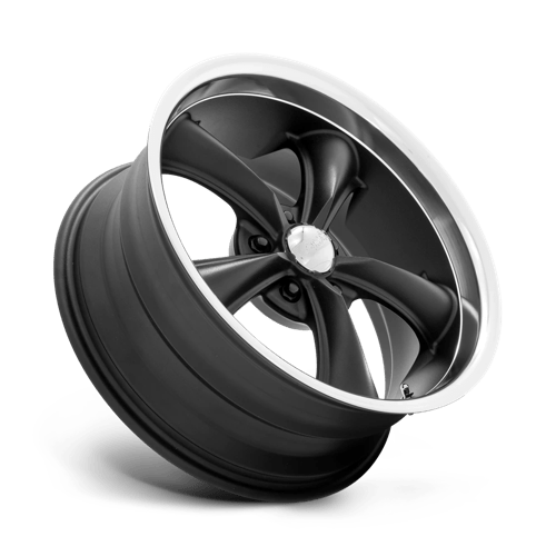 American Racing VN338 BOSS TT Textured Black Diamond Cut Lip 20x8.5 +2 5x120.65mm 72.6mm - Wheelwiz