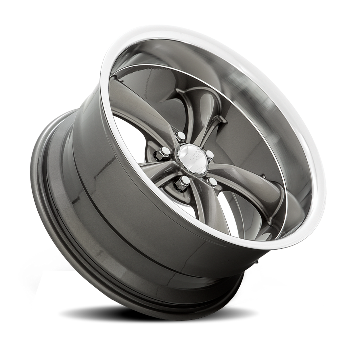 American Racing VN338 BOSS TT Graphite With Diamond Cut Lip 20x10 +02 5x120.65mm 72.6mm - Wheelwiz