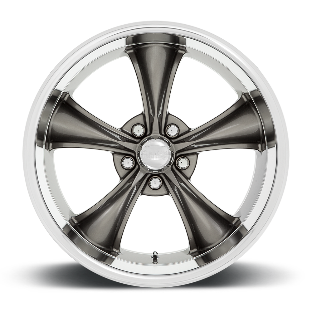American Racing VN338 BOSS TT Graphite With Diamond Cut Lip 20x8.5 +14 5x115mm 72.6mm - Wheelwiz
