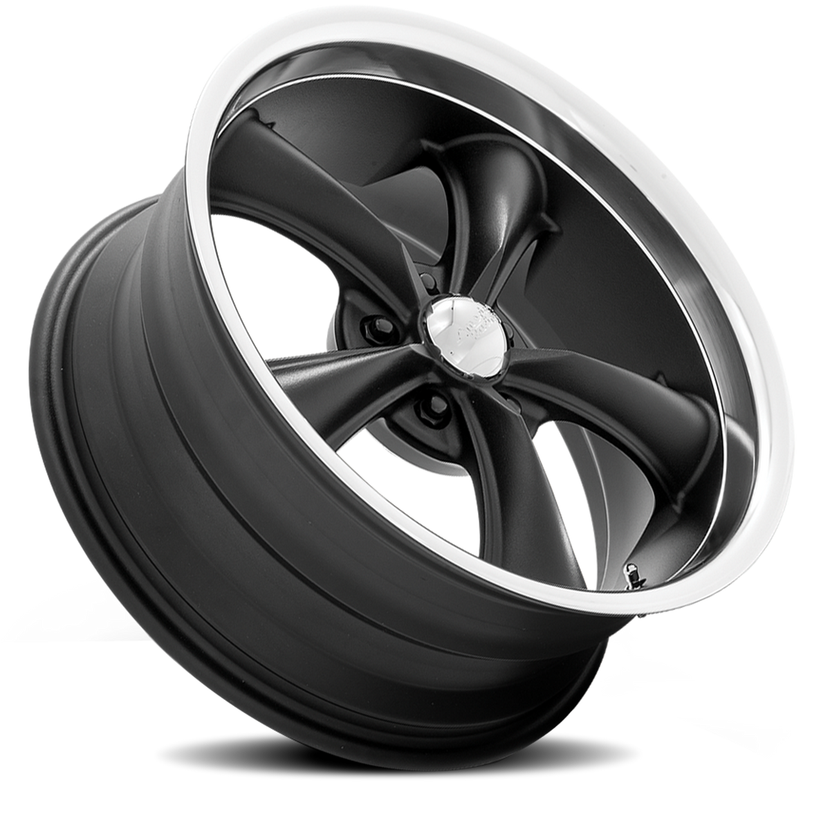 American Racing VN338 BOSS TT Textured Black With Diamond Cut Lip 20x8.5 +14 5x115mm 72.6mm - Wheelwiz