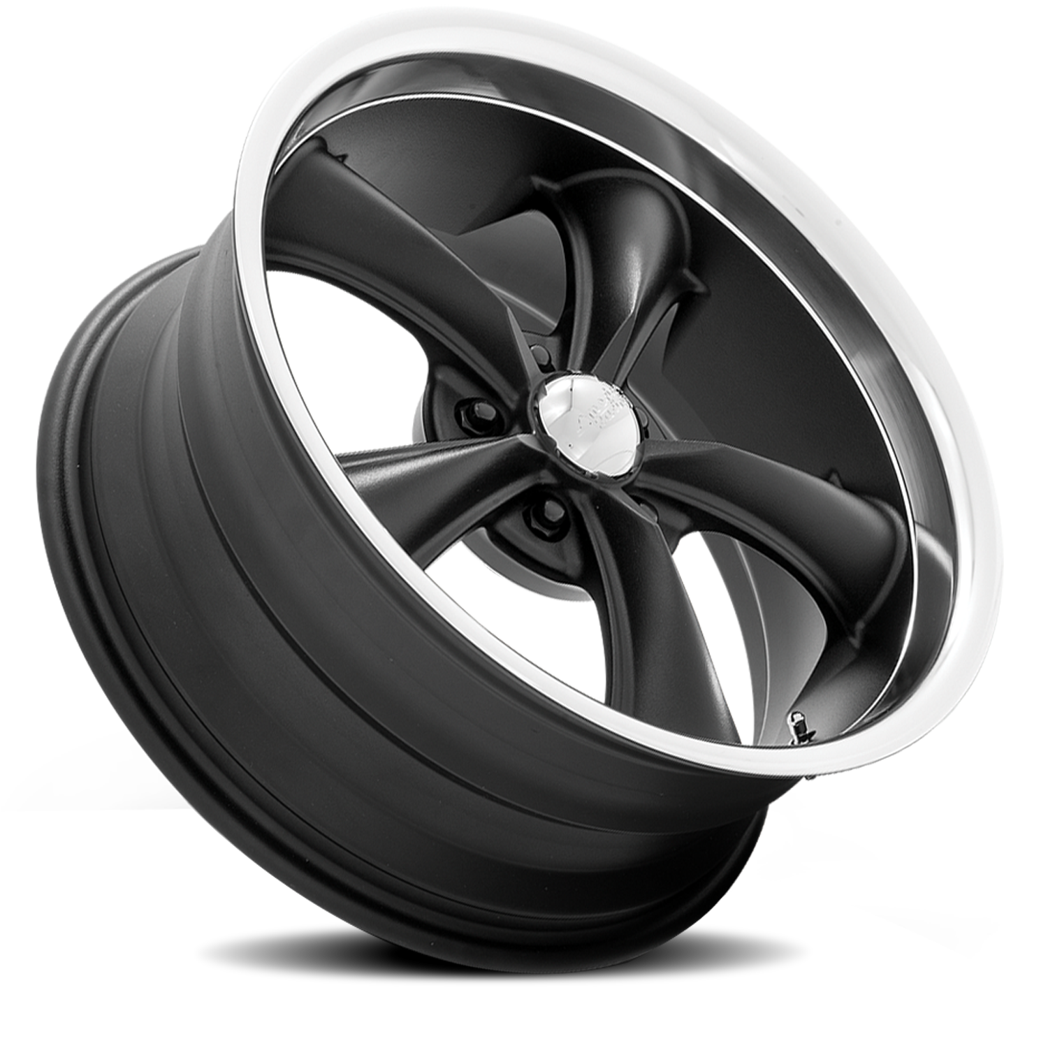 American Racing VN338 BOSS TT Textured Black With Diamond Cut Lip 20x8.5 +14 5x115mm 72.6mm - Wheelwiz