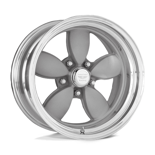 American Racing VN402 CLASSIC 200S Two-pc Mag Gray Polish Barrel 17x8 +25 5x112mm 72.6mm - Wheelwiz